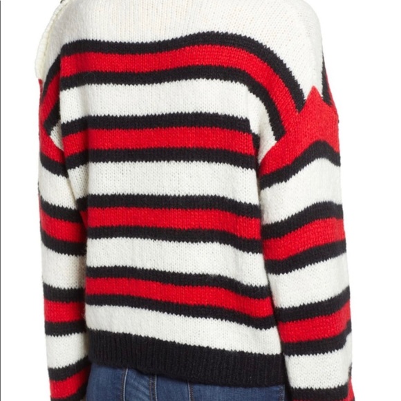 B.P. By Nordstrom button shoulder stripe sweater - Picture 2 of 5